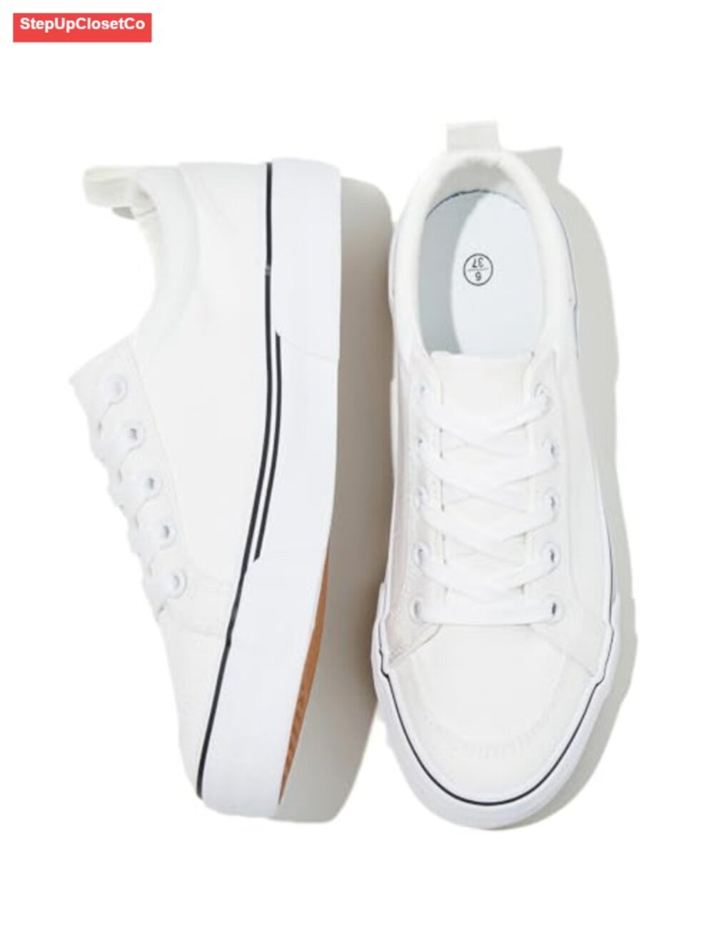 Women's Canvas Sneakers Low Top Comfortable Fashion Tennis Shoes, Breathable